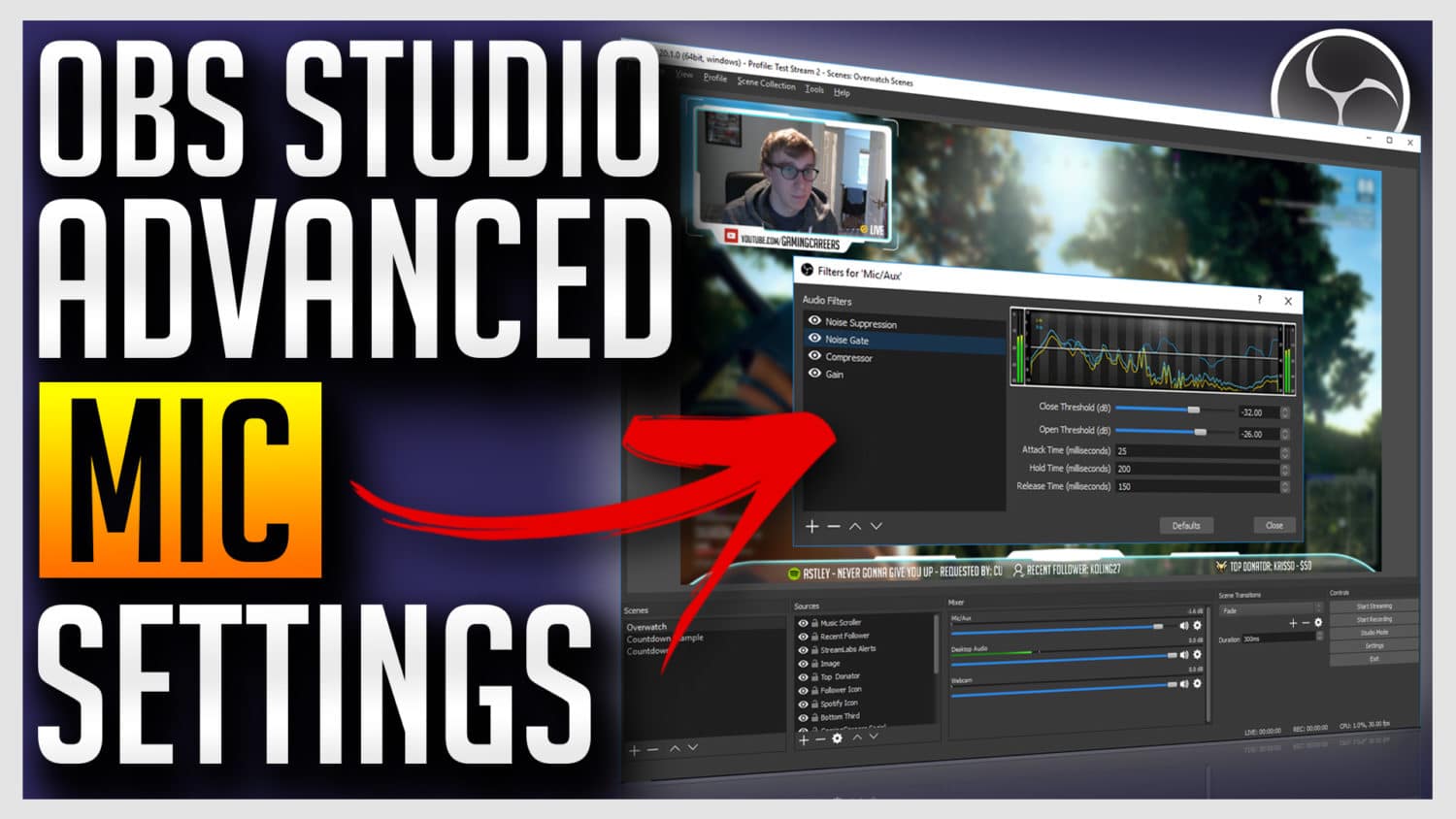 Advanced Mic Settings In Obs Studio Gaming Careers