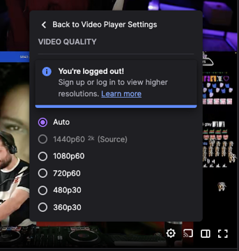Twitch 2K 1440p Stream Quality Viewer